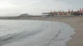 two lovers chase (run after) and kissing in the sea - beach - love - sunset HD Footage