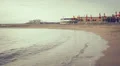 two lovers chase (run after) and kissing in the sea - beach - love - sunset HD Footage