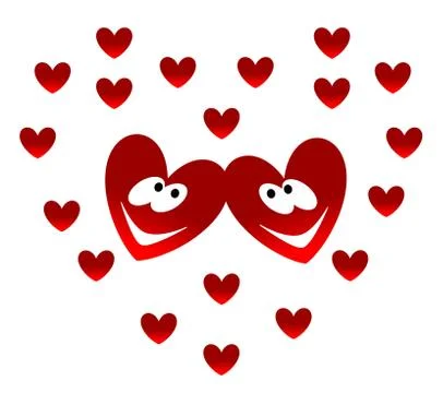 Two lovers Stock Illustration