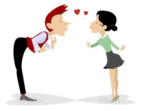 Two lovers Stock Illustration