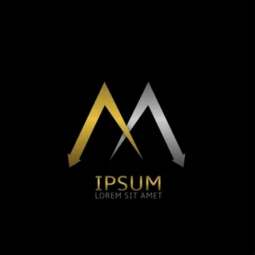 Two M letters logo Stock Illustration