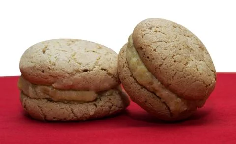 Two macaroons Stock Photos