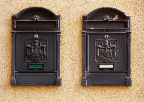 Two mailboxes Stock Photos