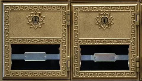 Two  mailboxes 스톡 사진