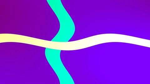 Two Main Overlapping Ribbons of Light Video stock 139733414