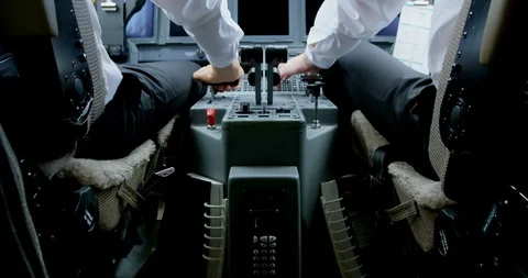 Two male pilots ready to take off private jet 4k Stock Footage 90767627