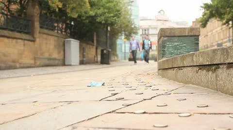 Two Males with shopping Stock Footage 10700456