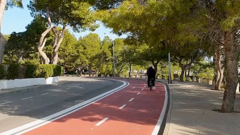 Two man cycle on a bicycle  way Stock Footage 107209328