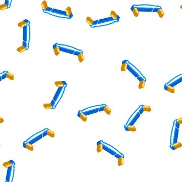 Two man forest saw isometric icon seamless pattern Illustrazione stock