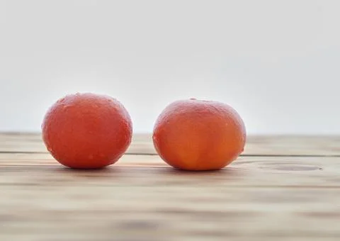 Two mandarines Stock Photos