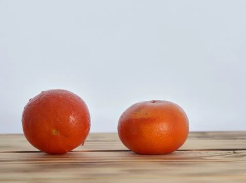 Two mandarins Stock Photos