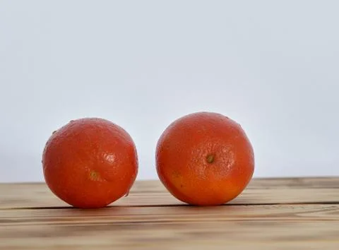 Two mandarins Stock Photos