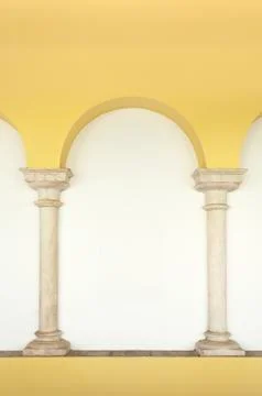 Two marble columns Stock Photos