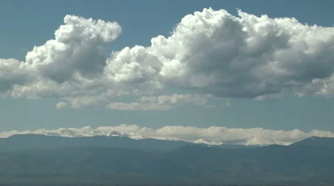 Two massive sets of clouds Stock Footage 54747044