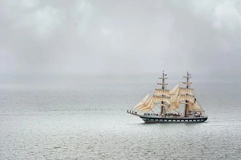 Two Masted Sailing Ship Stock Photos