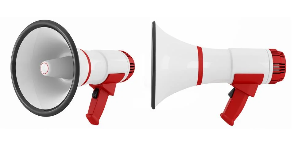Two megaphone Stock Illustration