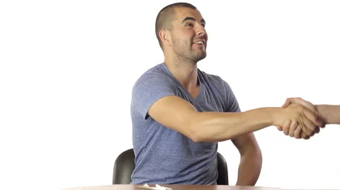 Two Men Are Greating Each Other Friendship Concept Stock Footage 51135142