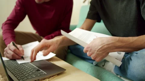 Two men are hard working and discussing Stock Footage 160629518