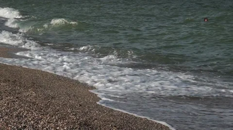 Two men bath at-sea Stock Footage 36675249