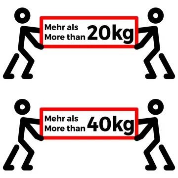 Two men carry a heavy package 스톡 일러스트