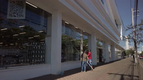 Two men cleaning windows Stock Footage 163459685