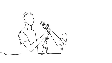 Two men demonstrates prosthetic arm, hand, limb prosthesis footage. One Stock Footage 300949829