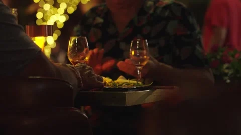 Two men dining Stock Footage 271425849