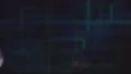 The two men handshake on the hologram background. slow motion 4k or 4k+ Resolution