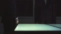 The two men handshake near a screen. slow motion 4k or 4k+ Resolution