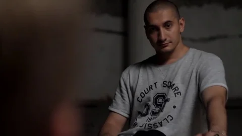 Two men have been negotiating at the table close-up Stock Footage 71575663