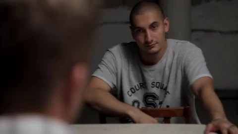 Two men have been negotiating at the table close-up Stock Footage 71575720
