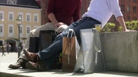 Two men with a map talking Stock Footage 11287187