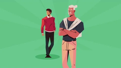 two men modeling characters animation | Stock Video | Pond5