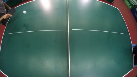 Two men play table tennis Stock Footage 124217832
