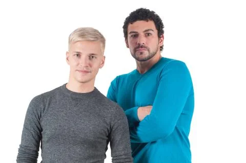 Two men portrait Stock Photos