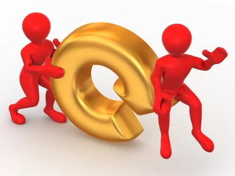 Two men with Refresh symbol. 3d Two men with Refresh symbol. 3d Copyright:... Foto stock