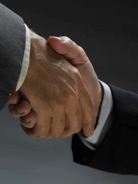 Two men shaking hands Foto stock