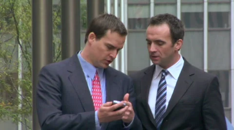 Two men with smart phone Stock-Footage 844913