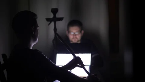 Two men smoke a hookah Stock Footage 86738269