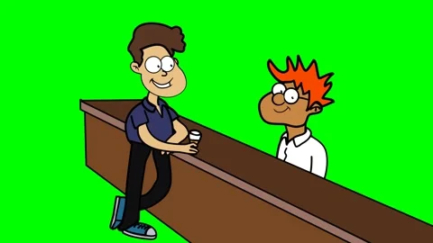 Two men talking in a cafe or cabaret at a table having a drink 스톡 동영상 286338984