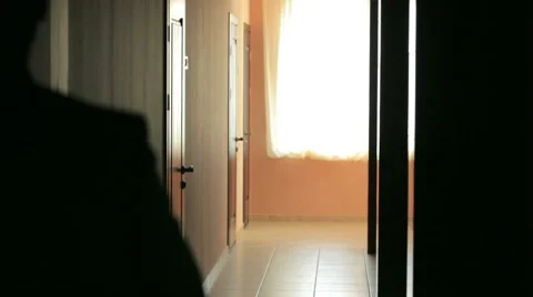 Two Men Walking Along the Corridor Video stock 52256457