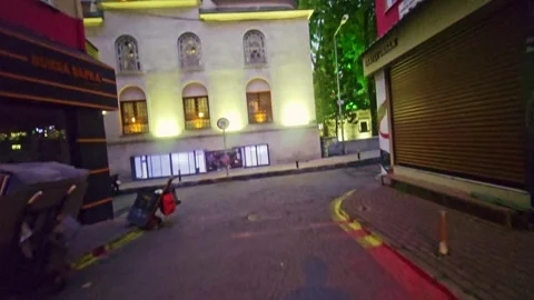 Two men walking down the. Stock Footage 284674275