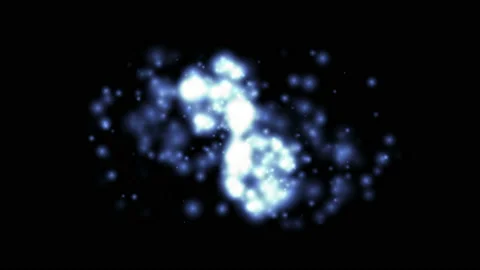 Two merging galaxies. Stock-Footage 106854864