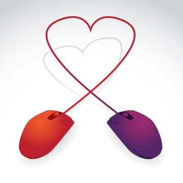 Two mice Stock Illustration