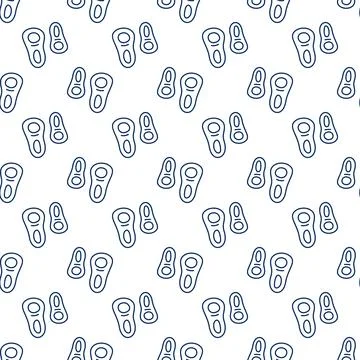 Two Microbes vector concept outline seamless pattern Stockillustratie