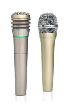 Two microphones Stock Photos