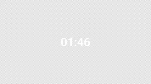 Two minutes countdown timer animation in sixty seconds with alpha channel Stock Footage 340537949