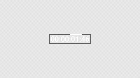 Two minutes day countdown timer animation in sixty seconds with alpha channel Stock Footage 341182585