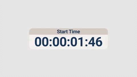Two minutes day countdown timer animation in sixty seconds with alpha channel Stock Footage 341266275