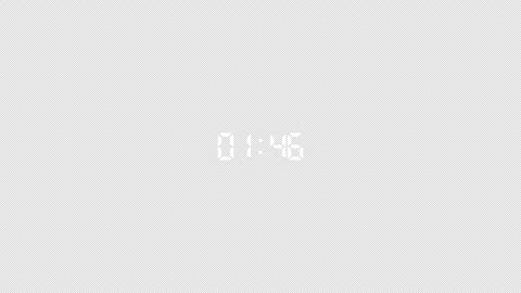 Two minutes digital countdown timer animation in sixty seconds Stock Footage 343478702